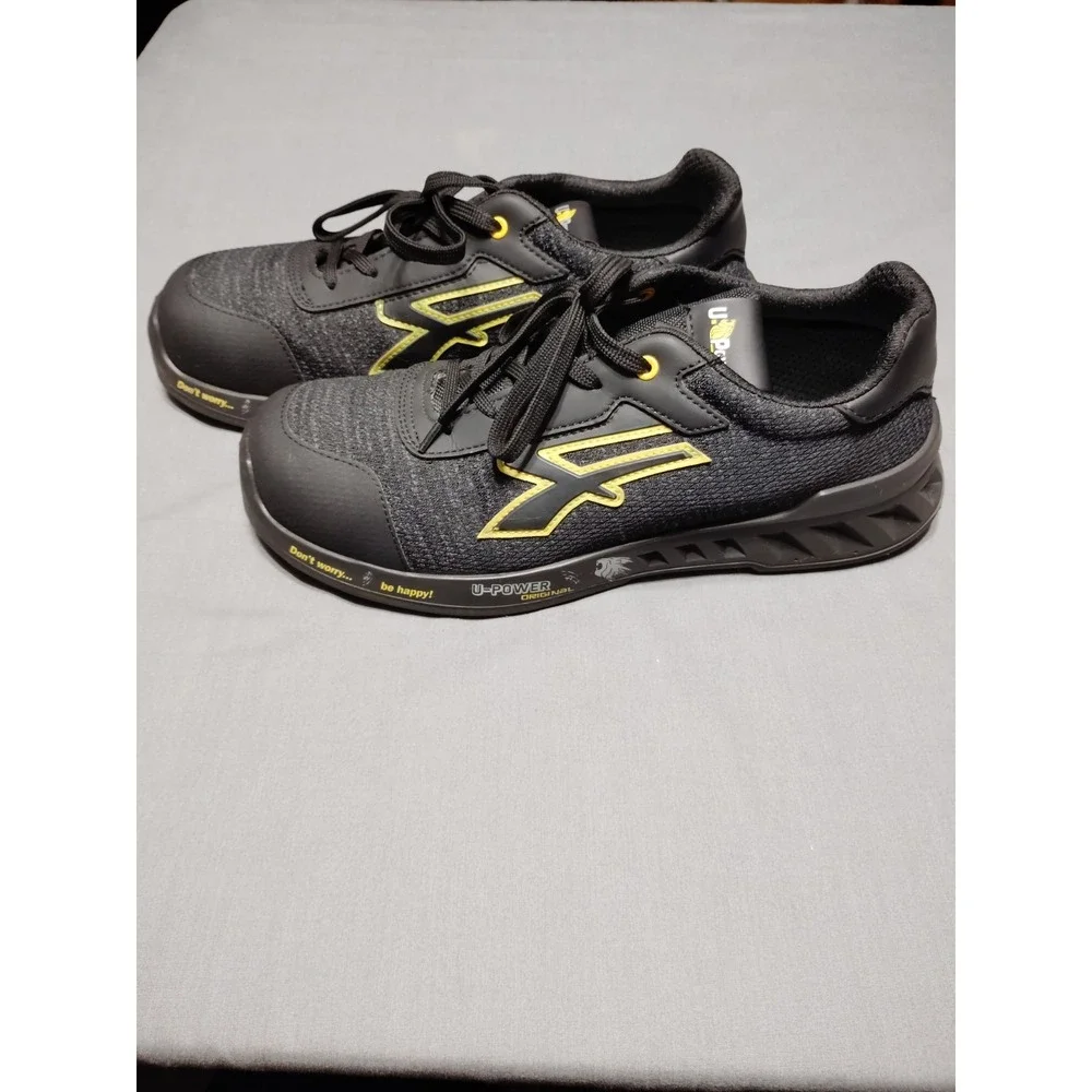 U-Power Matt S3 Black 10.5 Lace Ultra Lightweight Safety Midsole Toecap Trainers